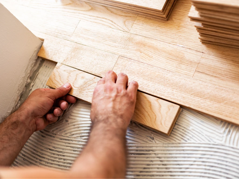 Glue Down Hardwood Installation