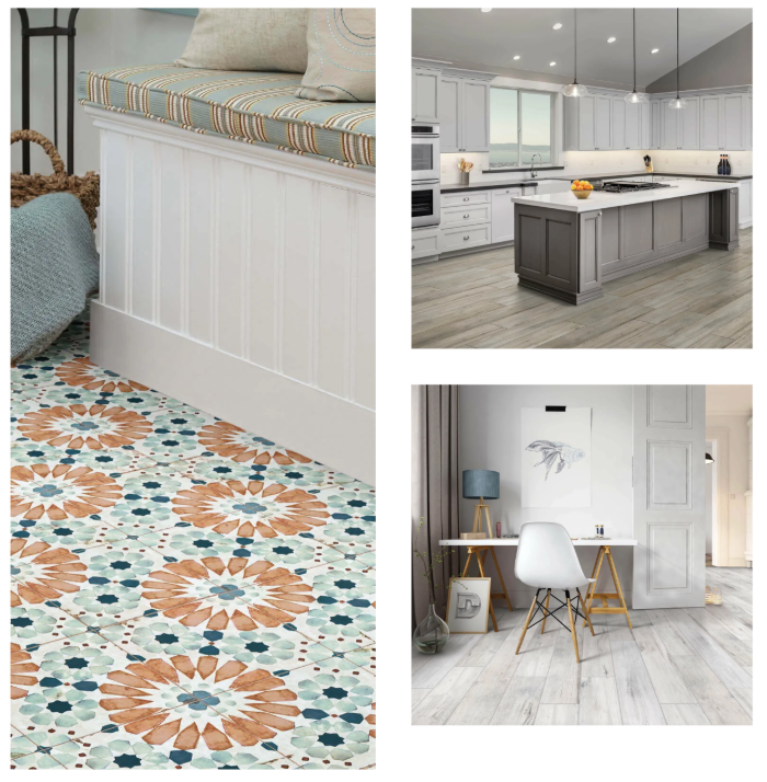 Tile flooring examples